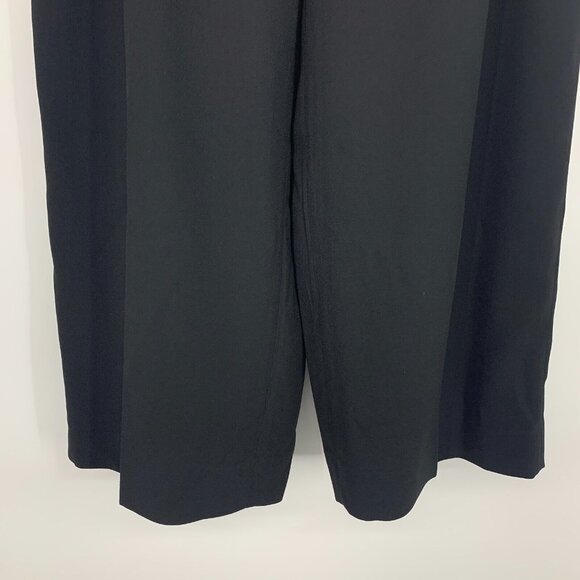 J.Crew Pants Black Pull On Wide Leg Cropped 365 Crepe - Picture 6 of 9
